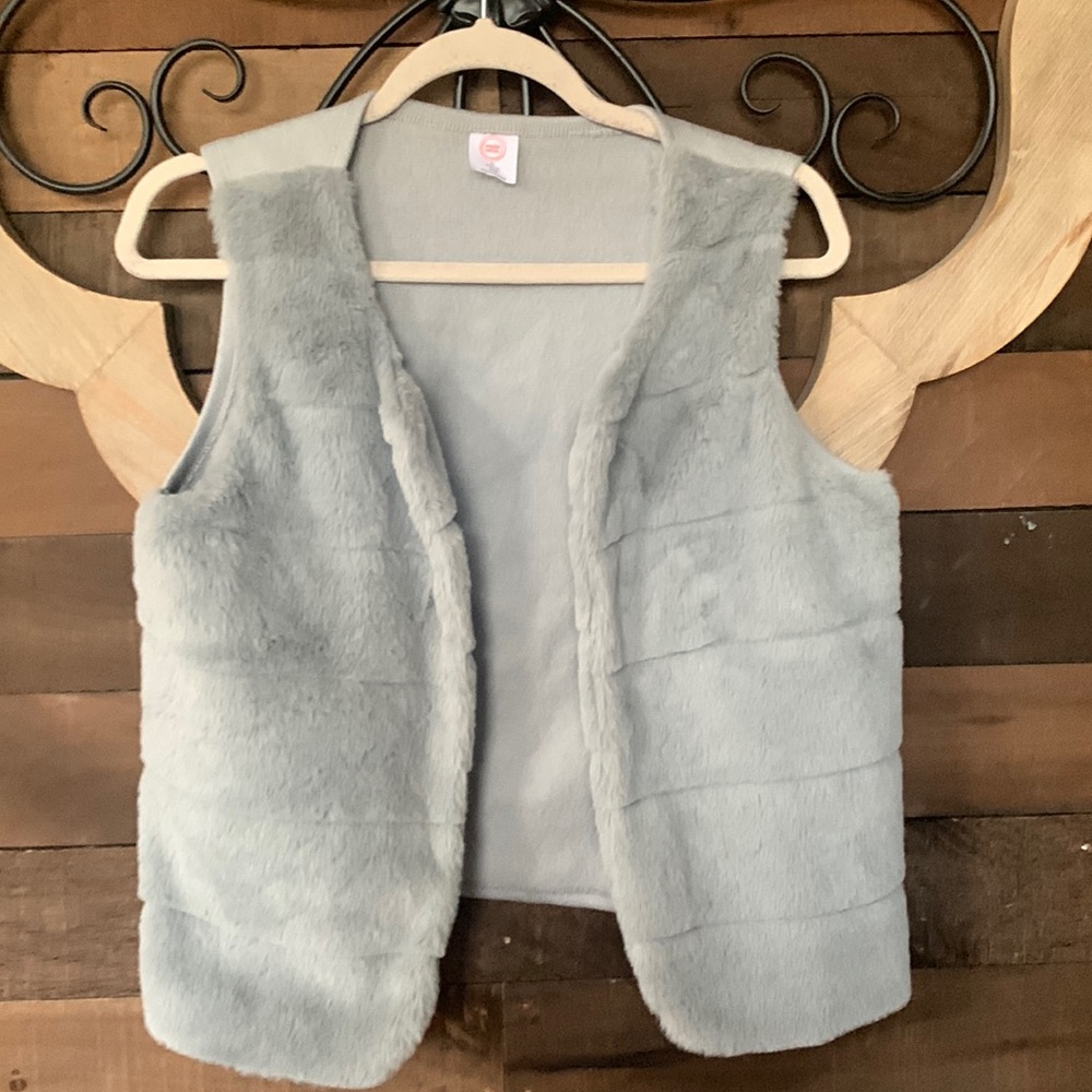 Wonder Nation Girls Fashion Fur Vest